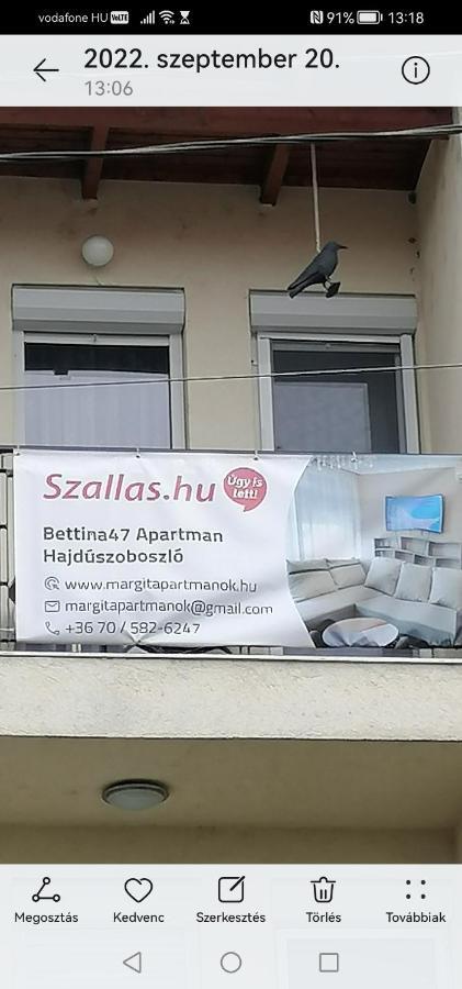 Bettina47 apartman Hajdúszoboszló Exteriör bild
